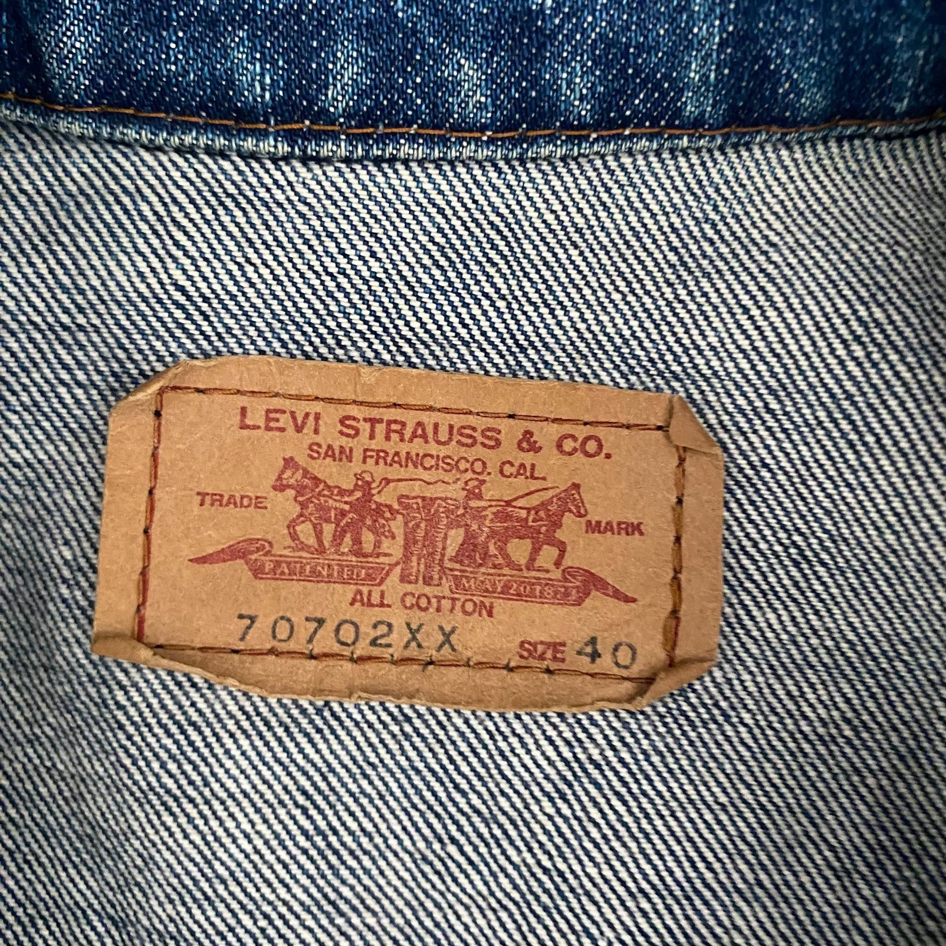 Levi's Vintage Clothing Levi's LVC 70702xx J02 Denim Jacket Size US XXS / EU 40 - 7 Thumbnail