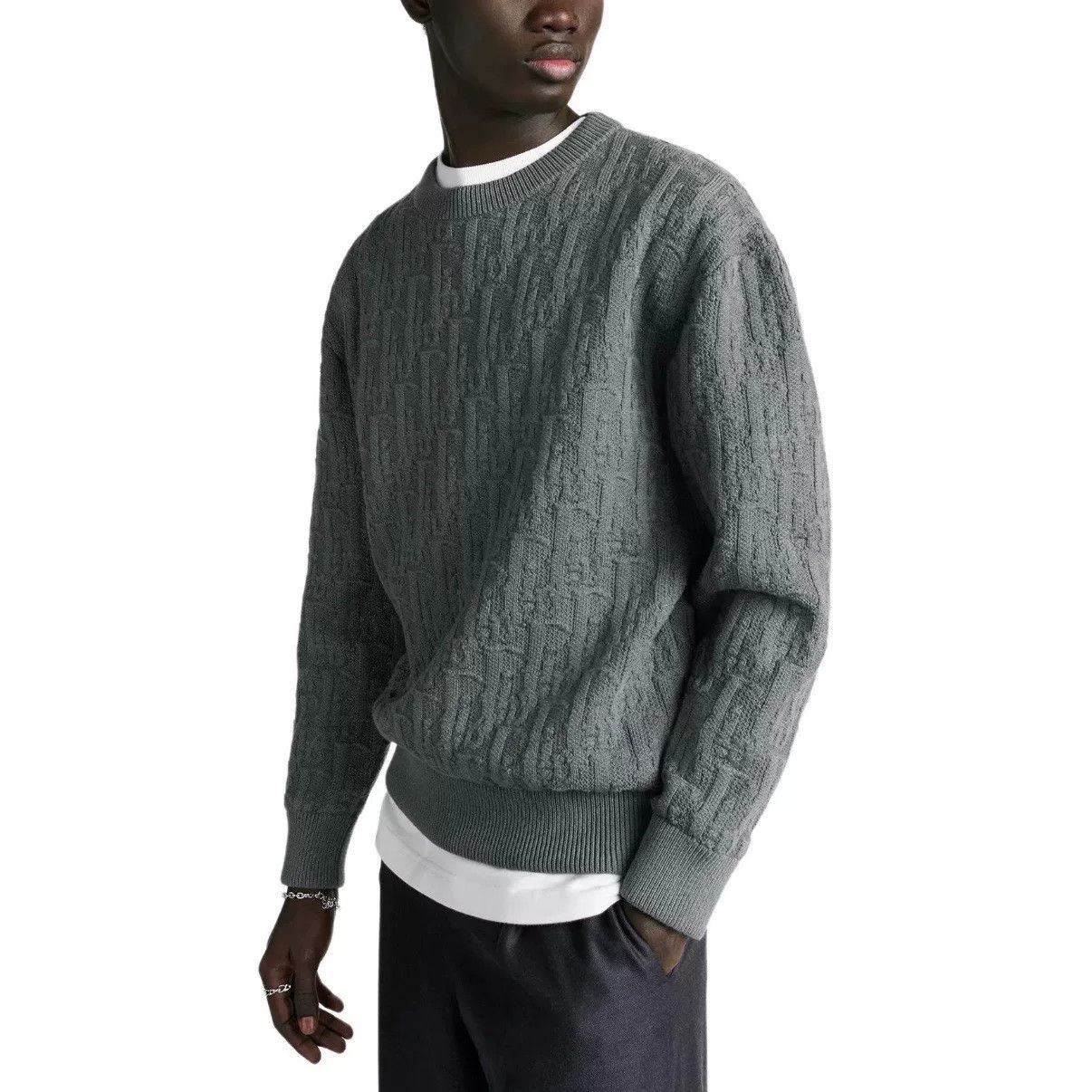 Dior Dior 2025 Oblique Logo Knit Sweater Size US XL / EU 56 / 4 - 7 Thumbnail
