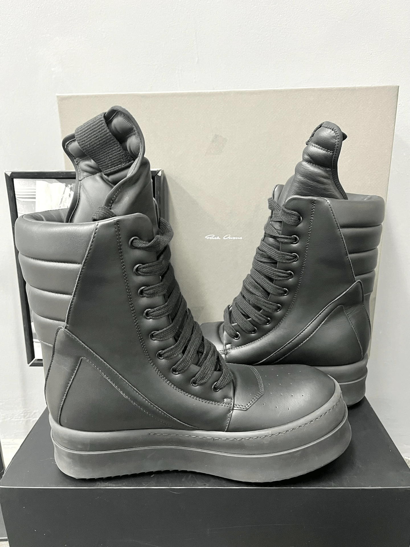 Rick Owens Rick Owens 25SS Mega High-Top Platform Size US 7 / EU 40 - 6 Thumbnail
