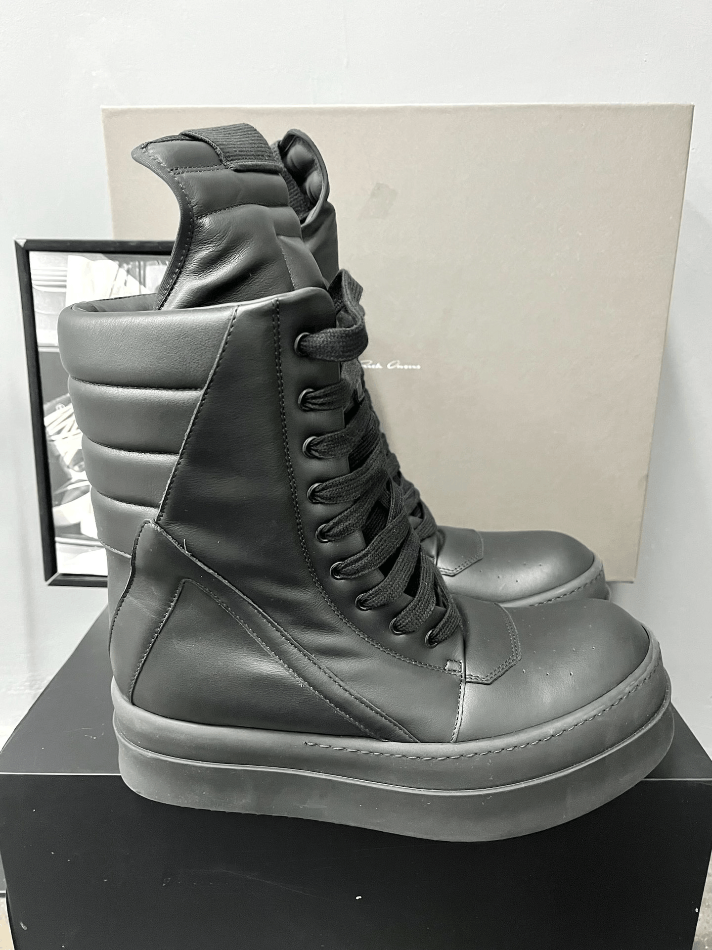 Rick Owens Rick Owens 25SS Mega High-Top Platform Size US 7 / EU 40 - 4 Thumbnail