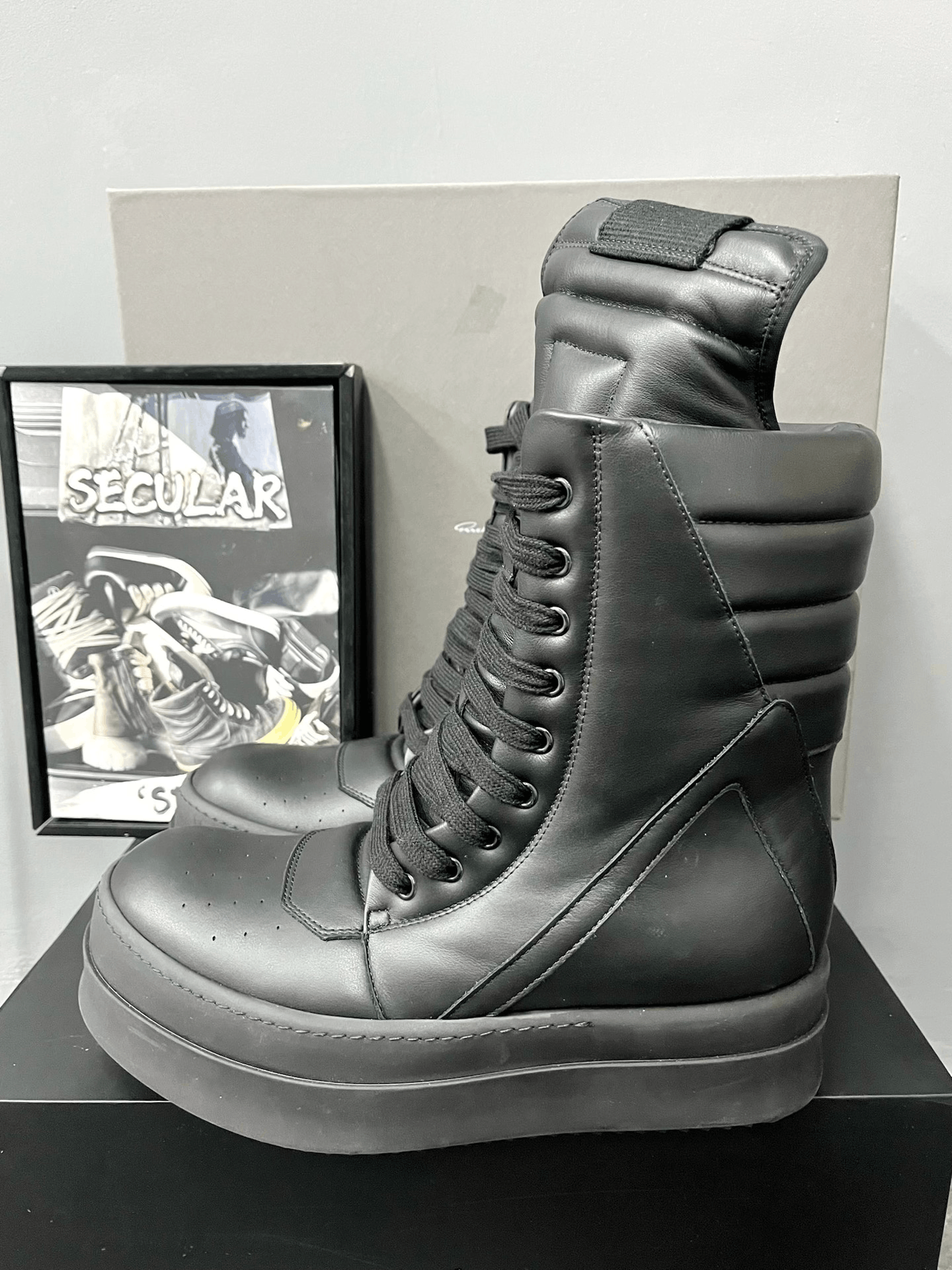 Rick Owens Rick Owens 25SS Mega High-Top Platform Size US 7 / EU 40 - 2 Thumbnail