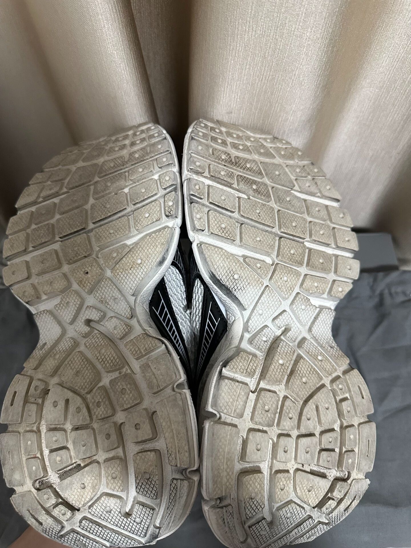 Balenciaga Balenciaga Distressed Black Silver Dad Shoes Size US 6 / IT 36 - 8 Thumbnail
