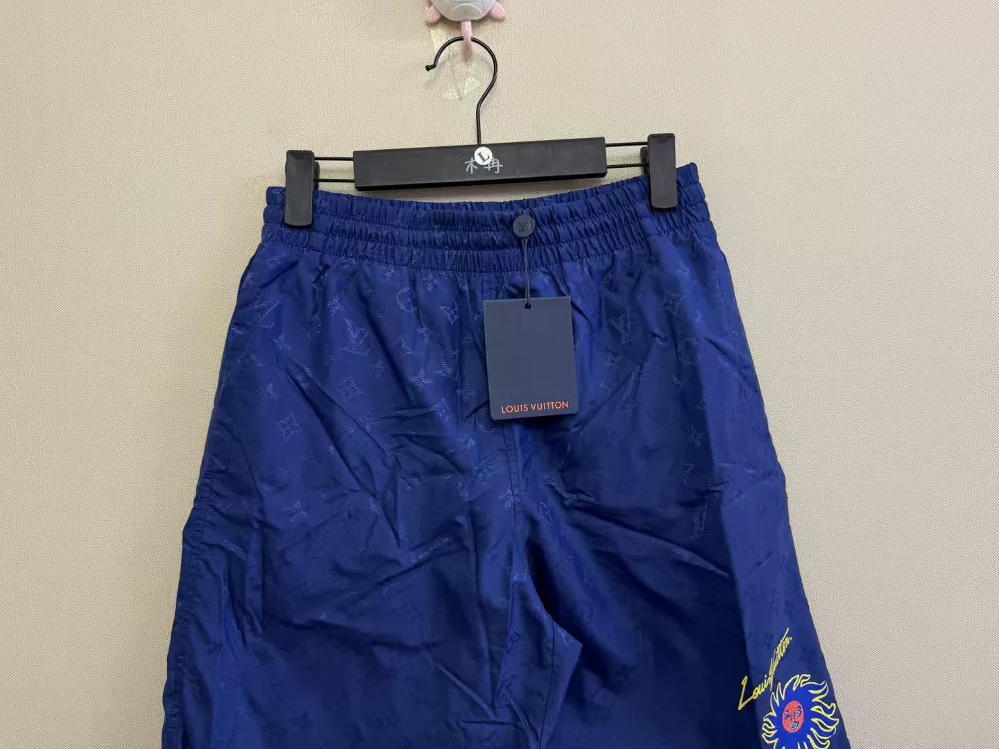 Yayoi Kusama Louis Vuitton x Yayoi Kusama Blue Logo Shorts Size 35" - 2 Thumbnail