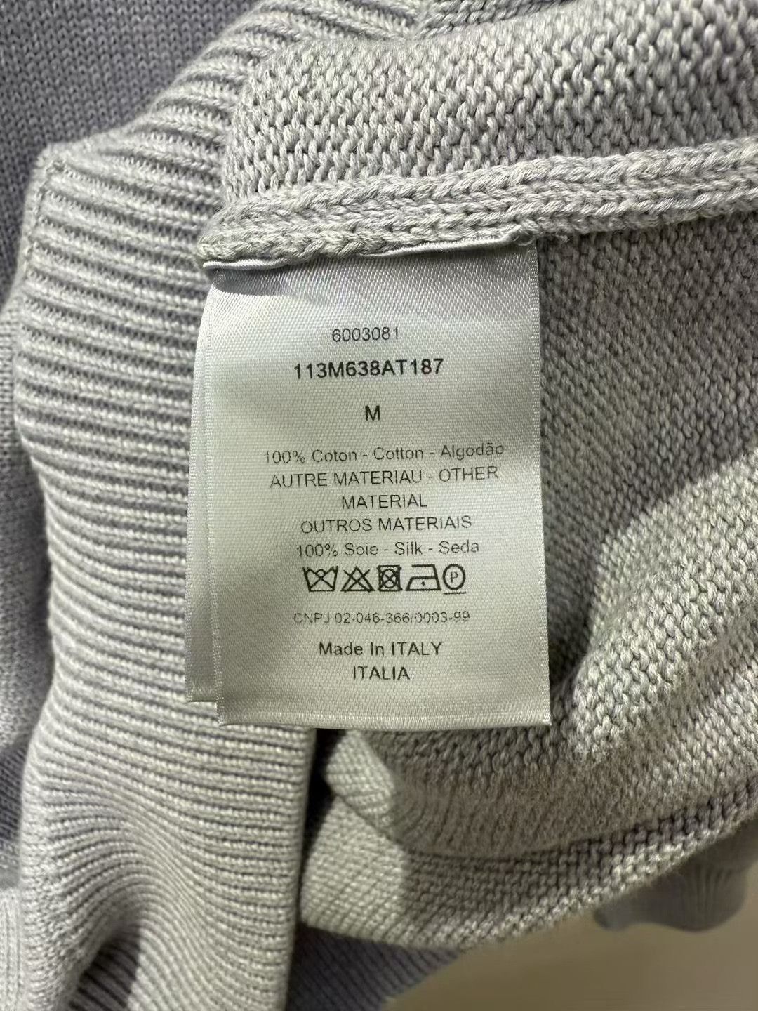 Dior DIOR Gray Arm Logo Sweater Size US M / EU 48-50 / 2 - 3 Thumbnail