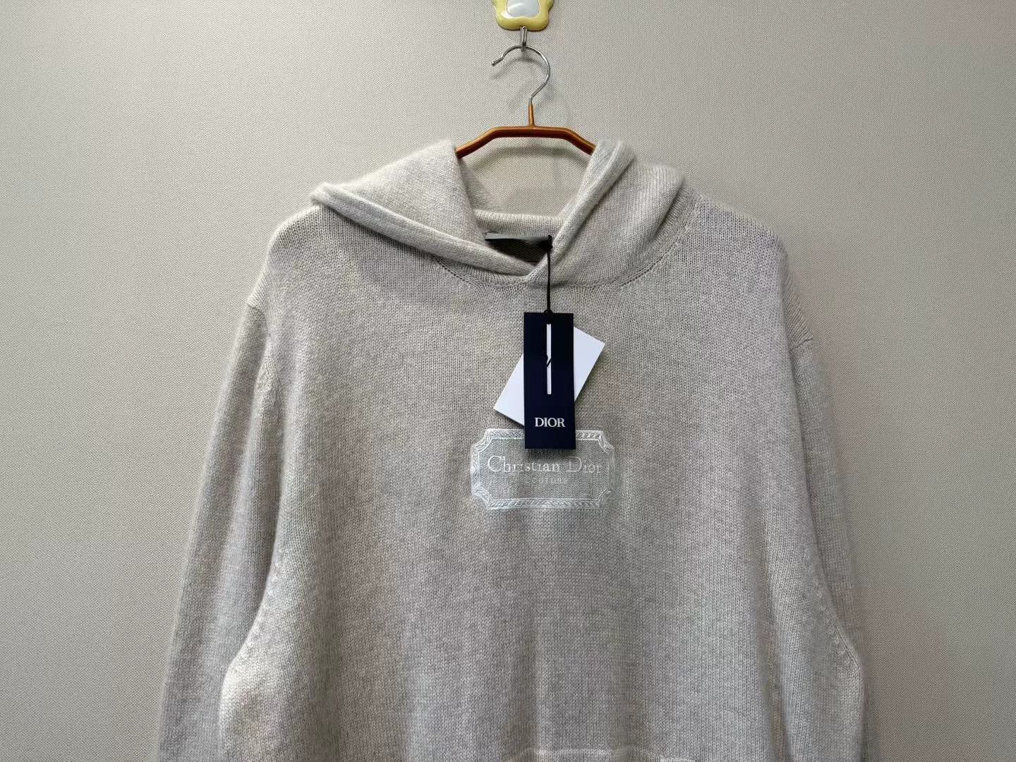 Dior Dior New Beige Embroidered Slogan Hoodie Size US XL / EU 56 / 4 - 2 Thumbnail