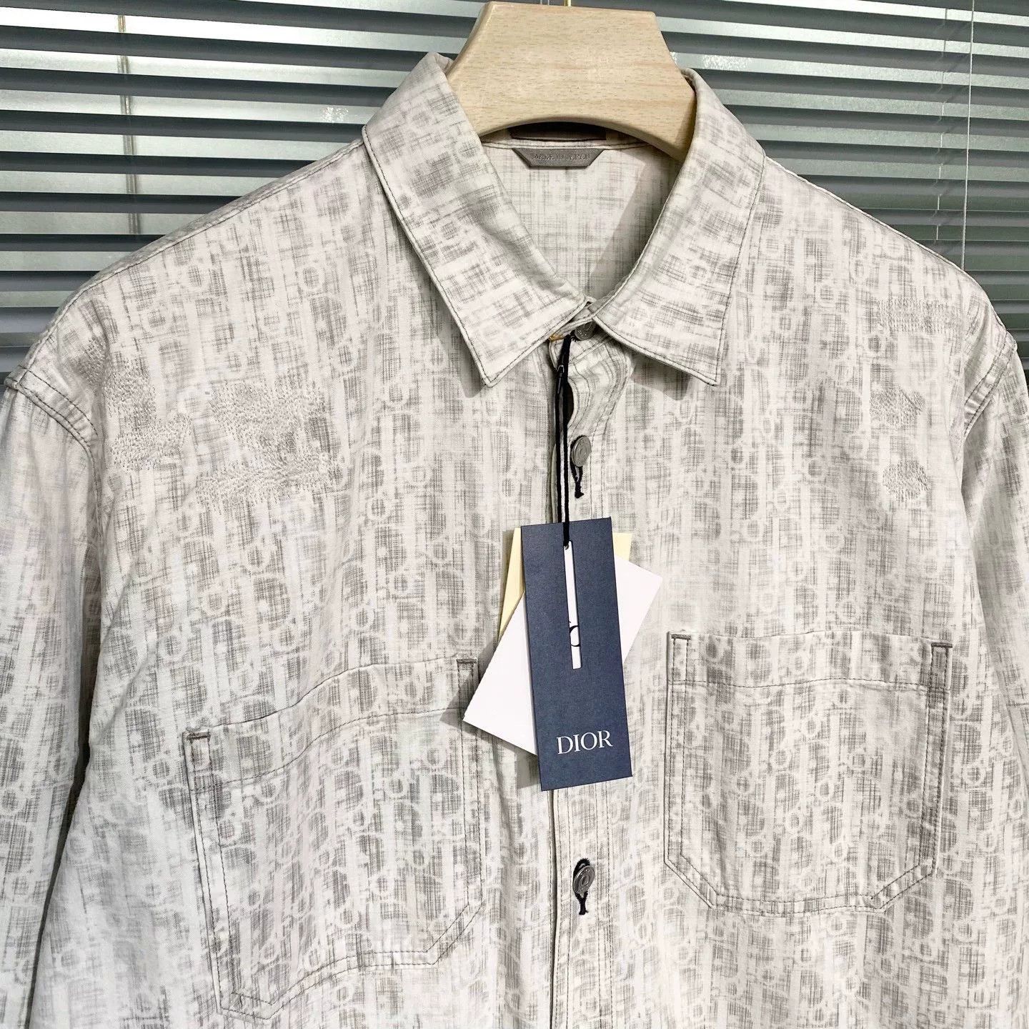 Dior Dior Monogram Distressed Shirt Jacket Size US M / EU 48-50 / 2 - 3 Thumbnail
