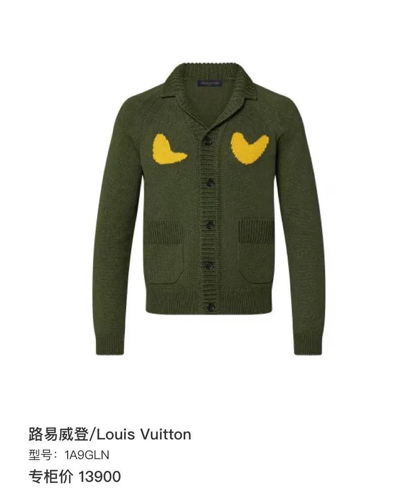 Louis Vuitton Louis Vuitton Nigo2 Tiger Head Cardigan Size US XXL / EU 58 / 5 - 8 Thumbnail