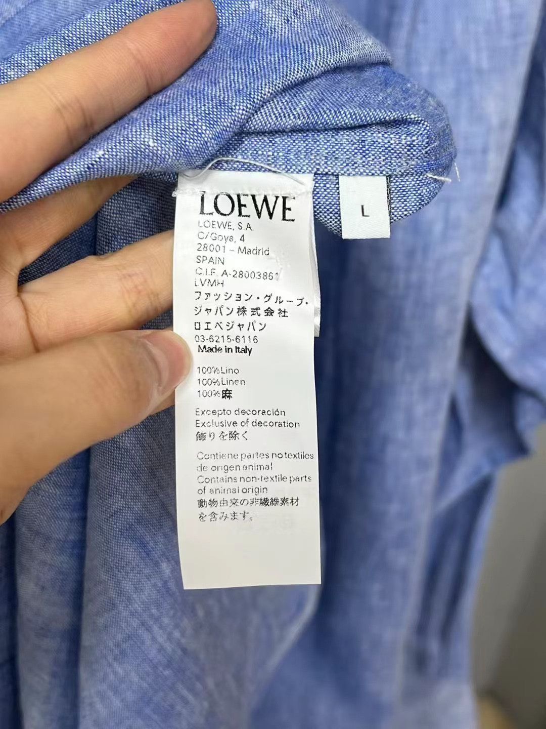 Loewe Loewe Linen Shirt Size US L / EU 52-54 / 3 - 5 Thumbnail