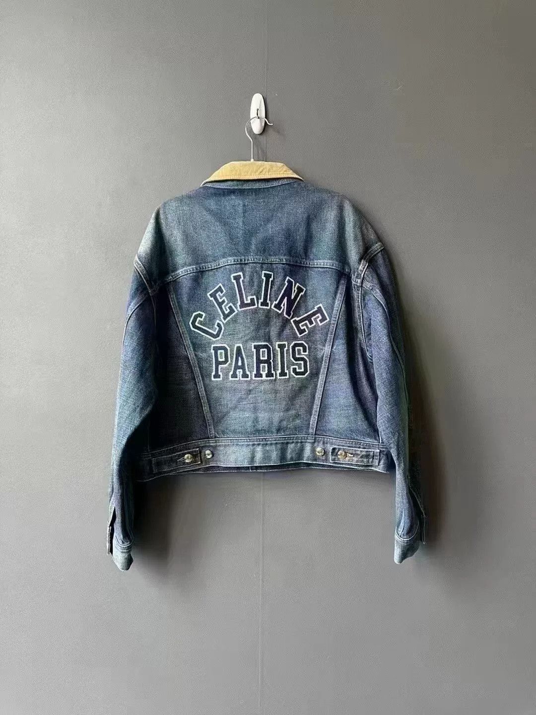 Celine Celine Back Letter Denim Jacket Size M / US 6-8 / IT 42-44 - 5 Thumbnail