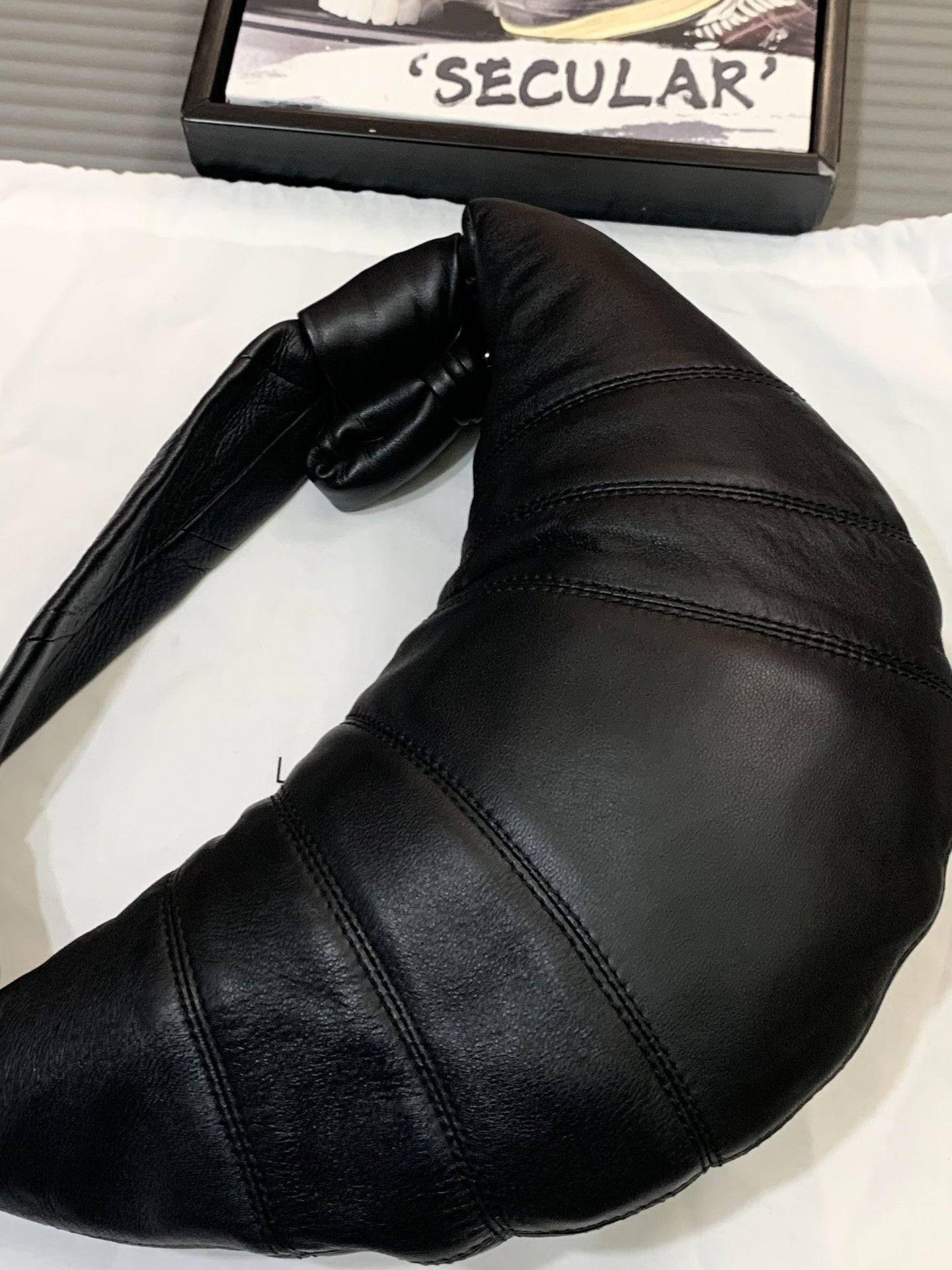 Lemaire Lemaire Mini Hobo Black Leather Bag Size ONE SIZE - 7 Thumbnail