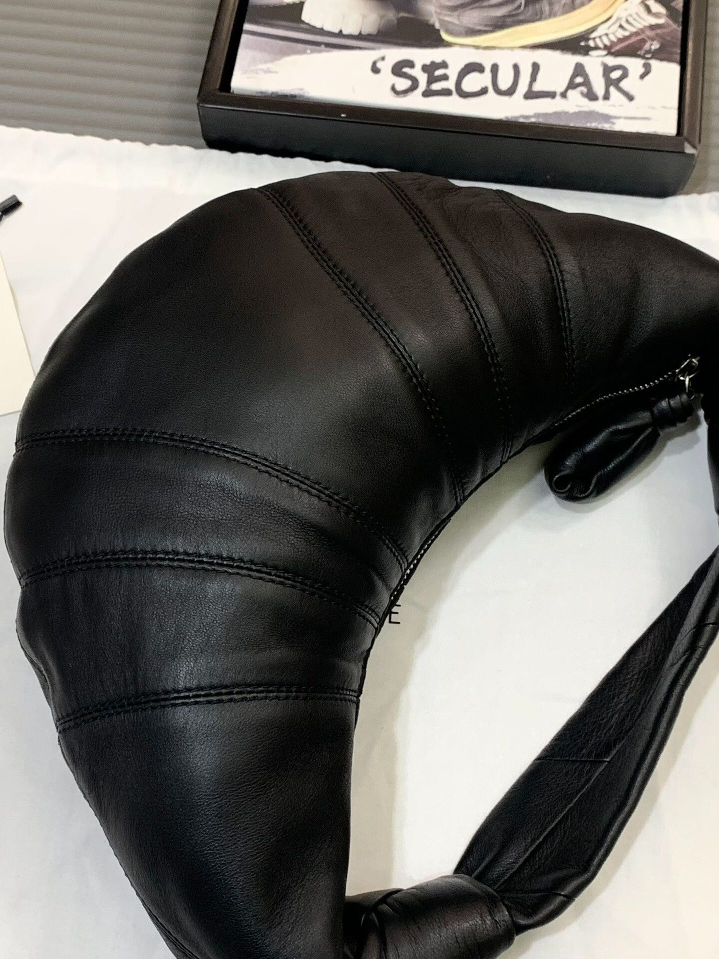 Lemaire Lemaire Mini Hobo Black Leather Bag Size ONE SIZE - 6 Thumbnail