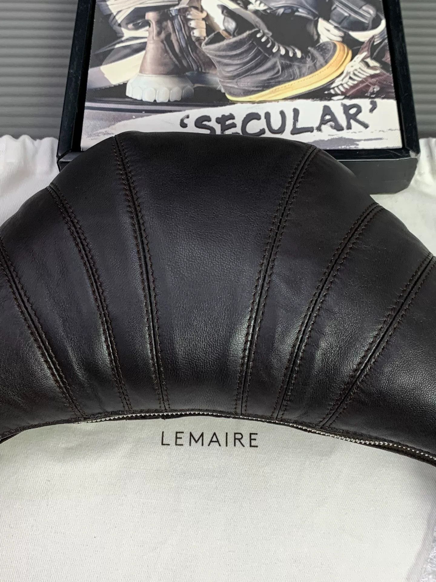 Lemaire Lemaire Small Dark Chocolate Croissant Bag Size ONE SIZE - 5 Thumbnail