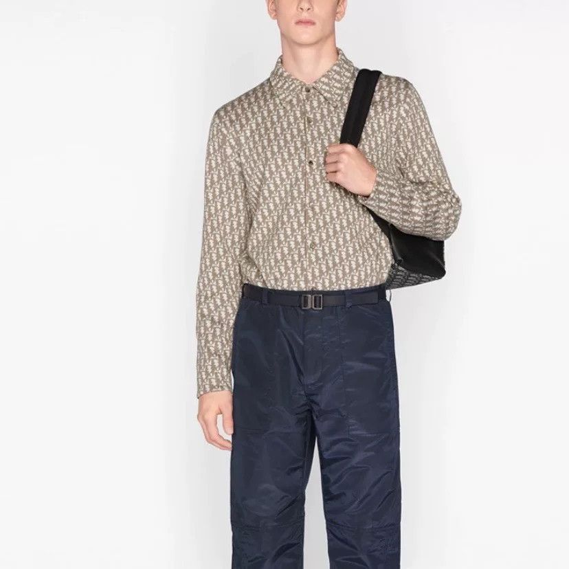 Dior Dior Oblique Logo Knit Shirt Jacket Size US XL / EU 56 / 4 - 6 Thumbnail