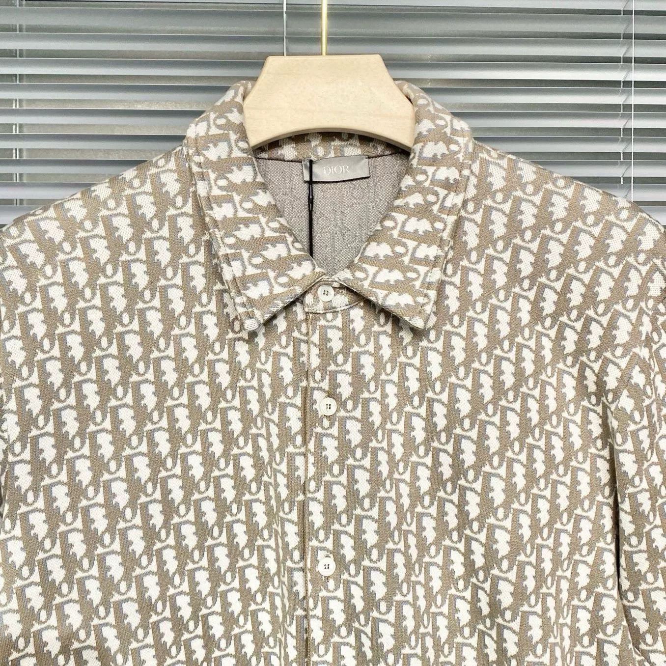 Dior Dior Oblique Logo Knit Shirt Jacket Size US XL / EU 56 / 4 - 3 Thumbnail