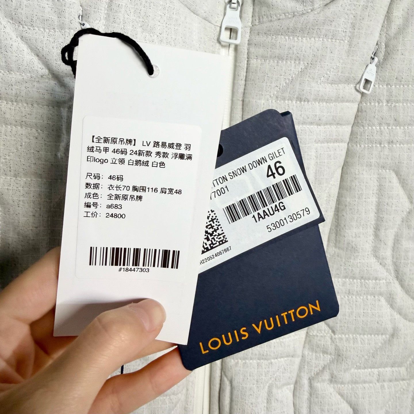 Louis Vuitton LV 2024 Show Down Vest White Size US S / EU 44-46 / 1 - 6 Thumbnail
