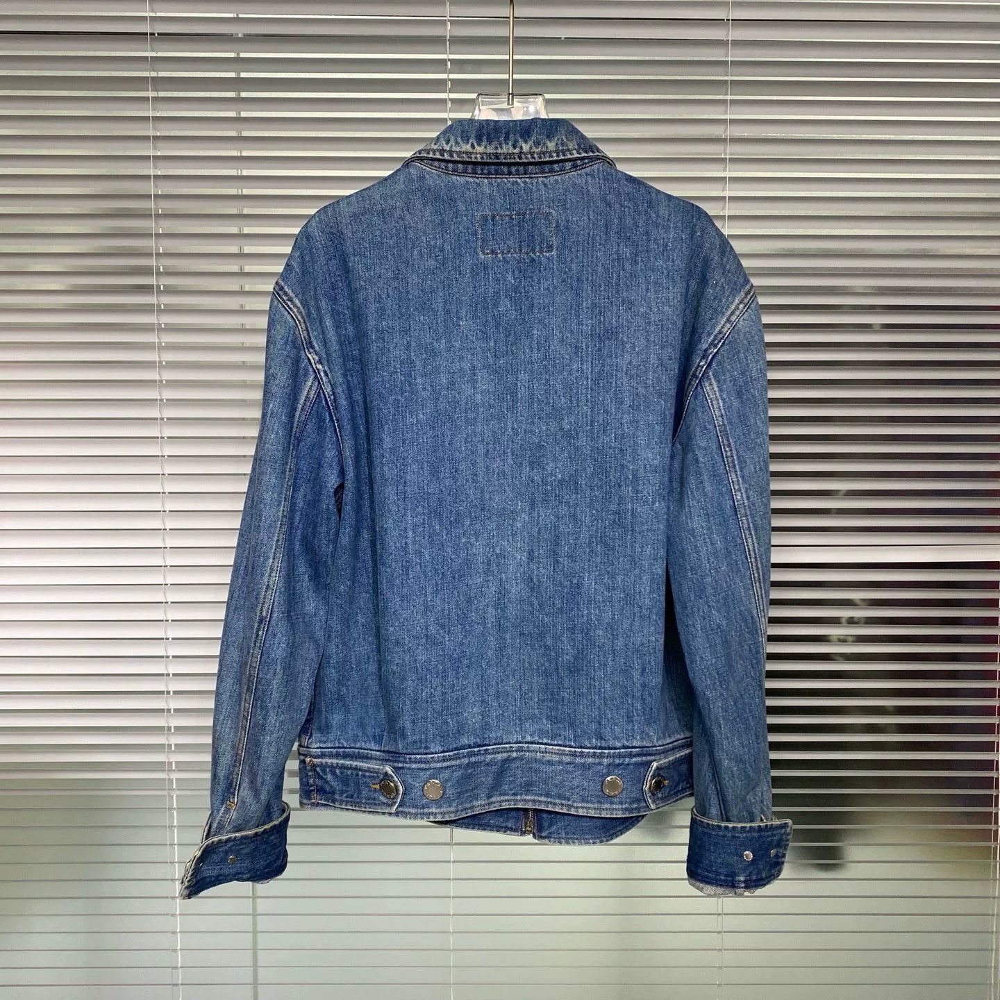 Prada Prada Denim Jacket Enamel Triangle Logo Size US M / EU 48-50 / 2 - 2 Thumbnail