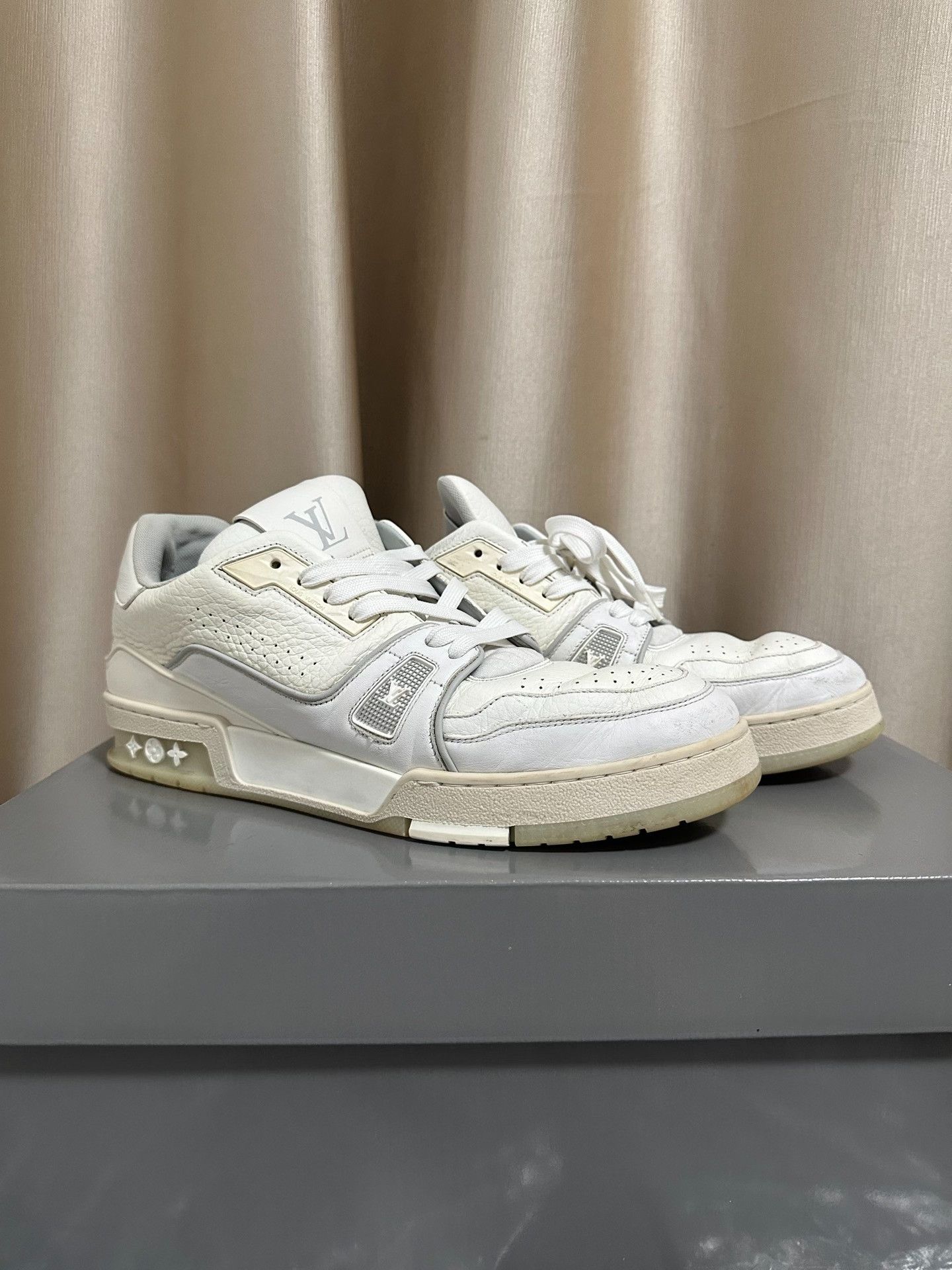 Louis Vuitton Louis Vuitton Trainer White Cement Sneaker Size US 8 / EU 41 - 4 Thumbnail