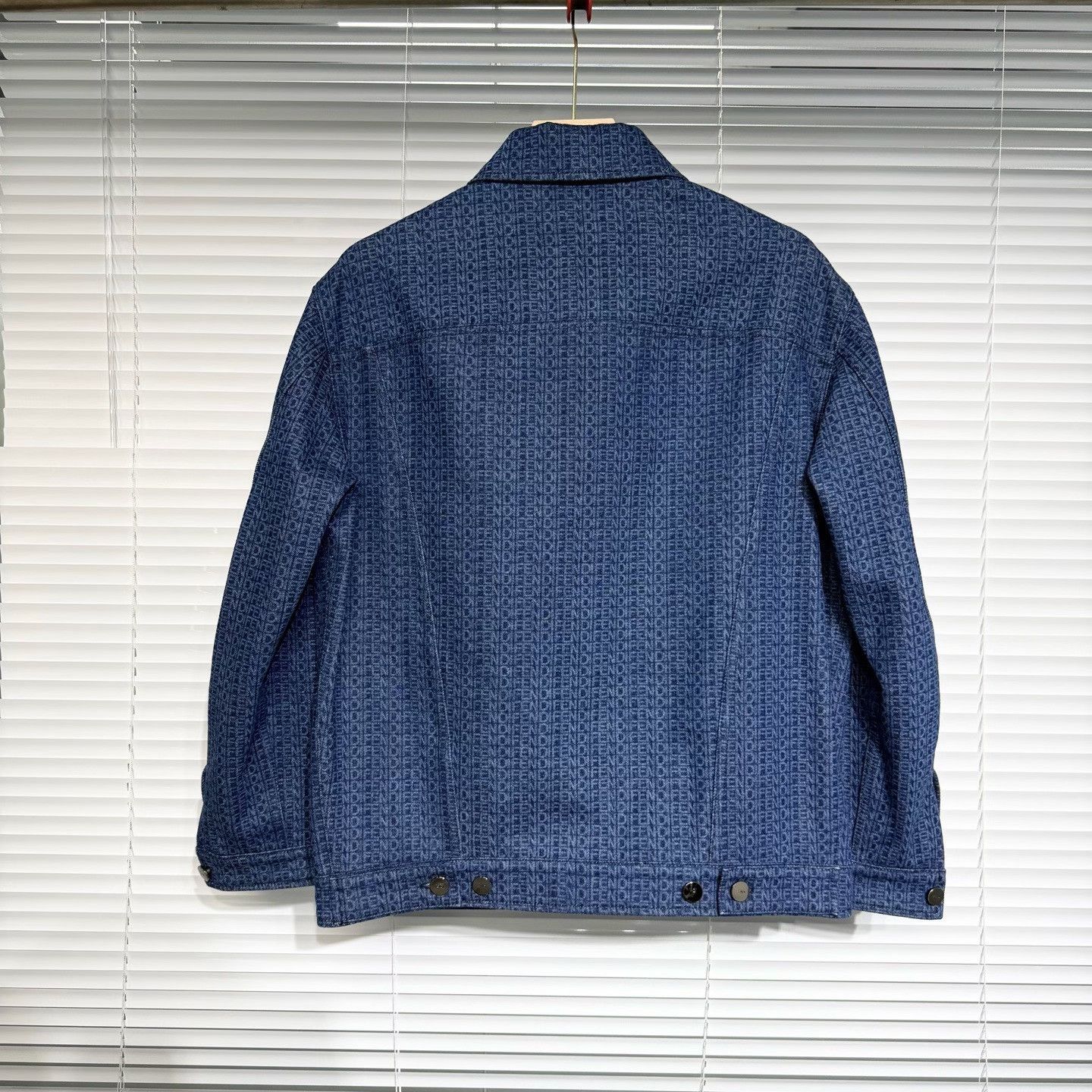 Fendi Fendi Blue Denim Jacket Logo Print Size US S / EU 44-46 / 1 - 2 Thumbnail