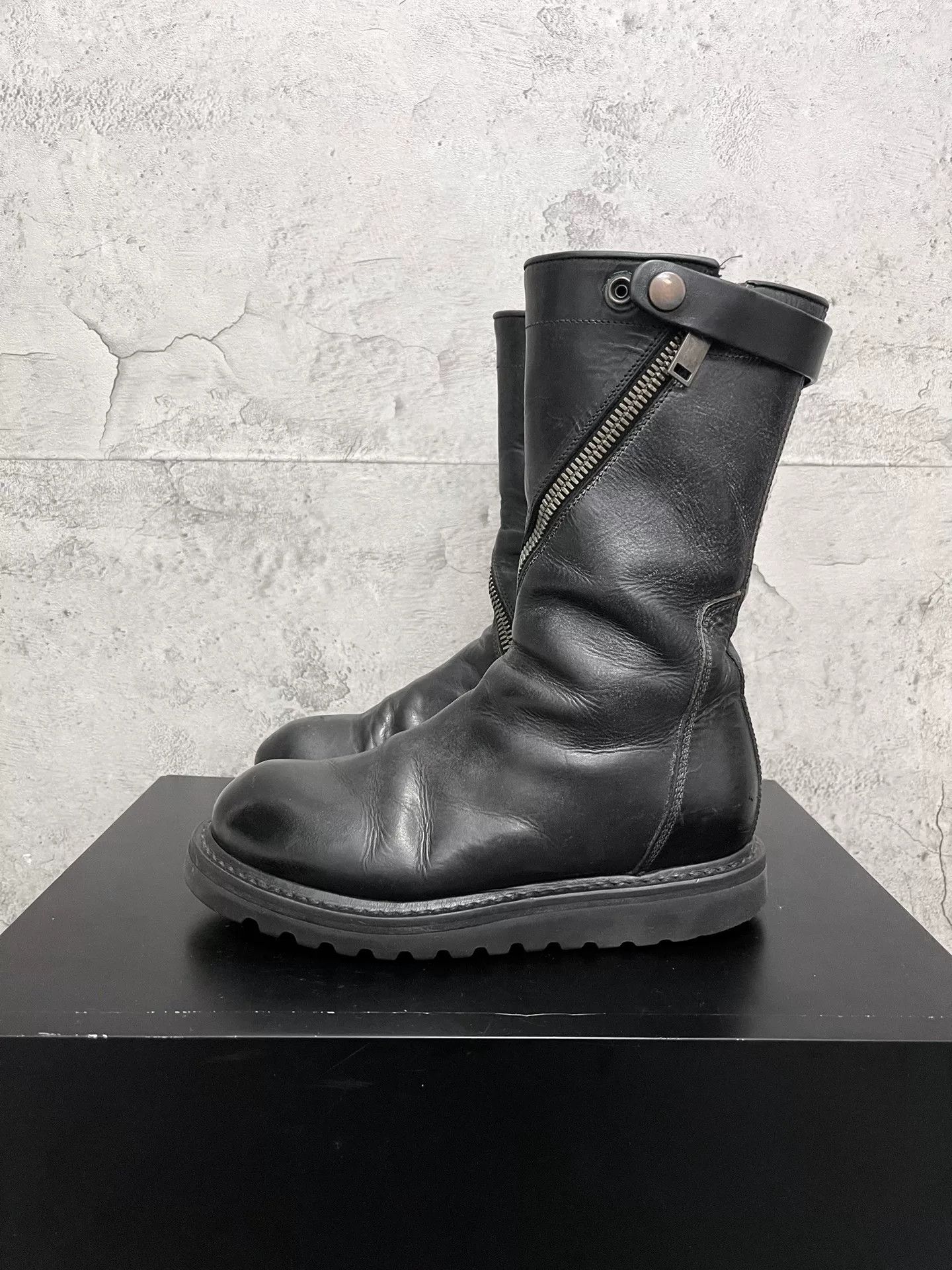 Rick Owens Rick Owens Spiral Zipper Creeper Boots Size US 5 / IT 35 - 2 Thumbnail