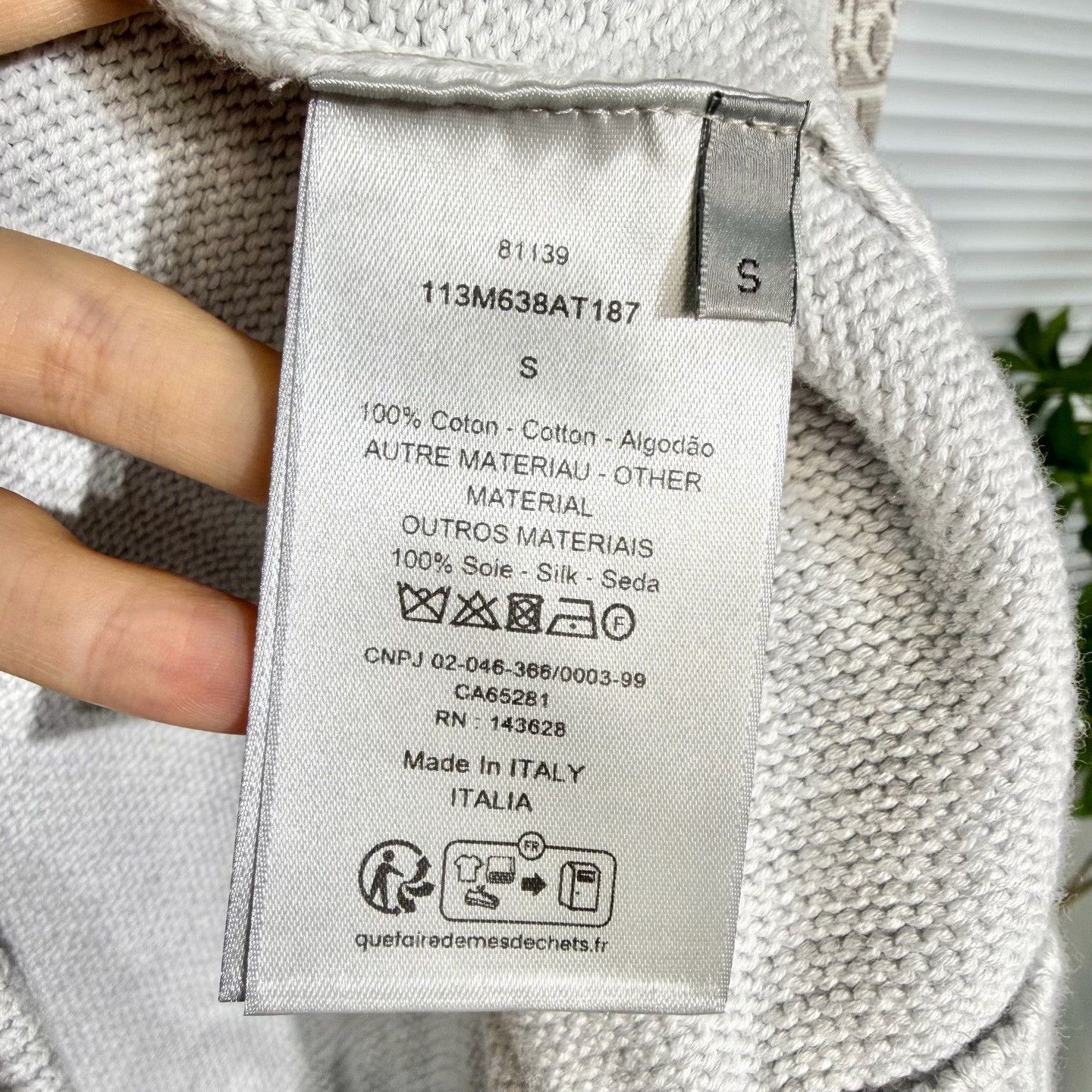 Dior Dior Knit Sweater with Monogram Arm Size US S / EU 44-46 / 1 - 4 Thumbnail