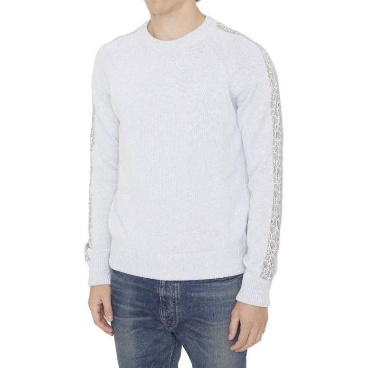 Dior Dior Knit Sweater with Monogram Arm Size US S / EU 44-46 / 1 - 6 Thumbnail