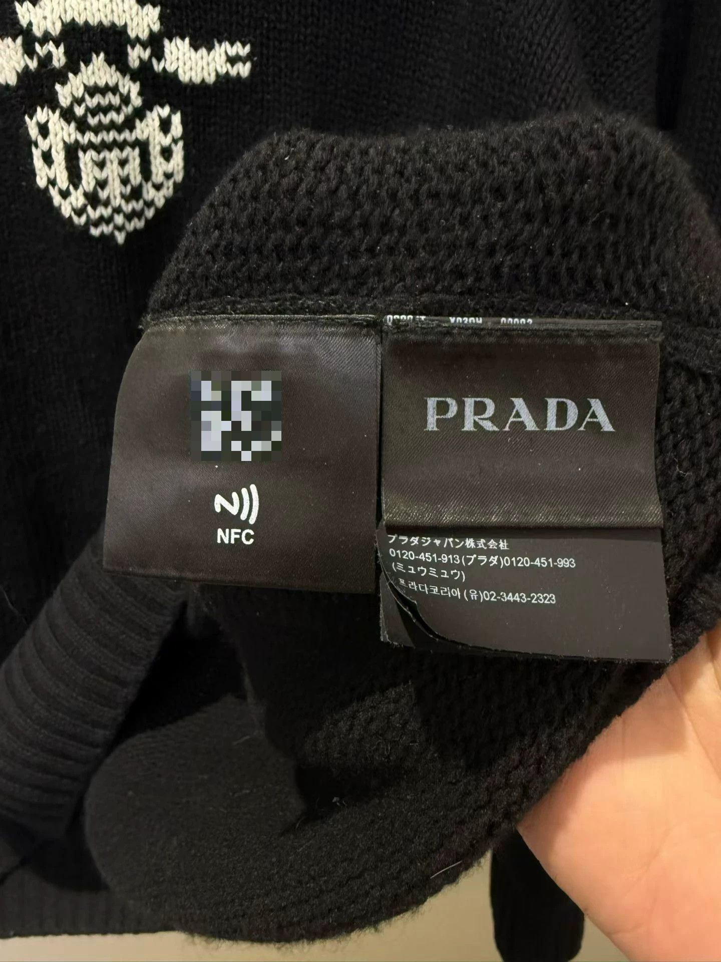 Prada PRADA New Black Logo Sweater Size US L / EU 52-54 / 3 - 3 Thumbnail