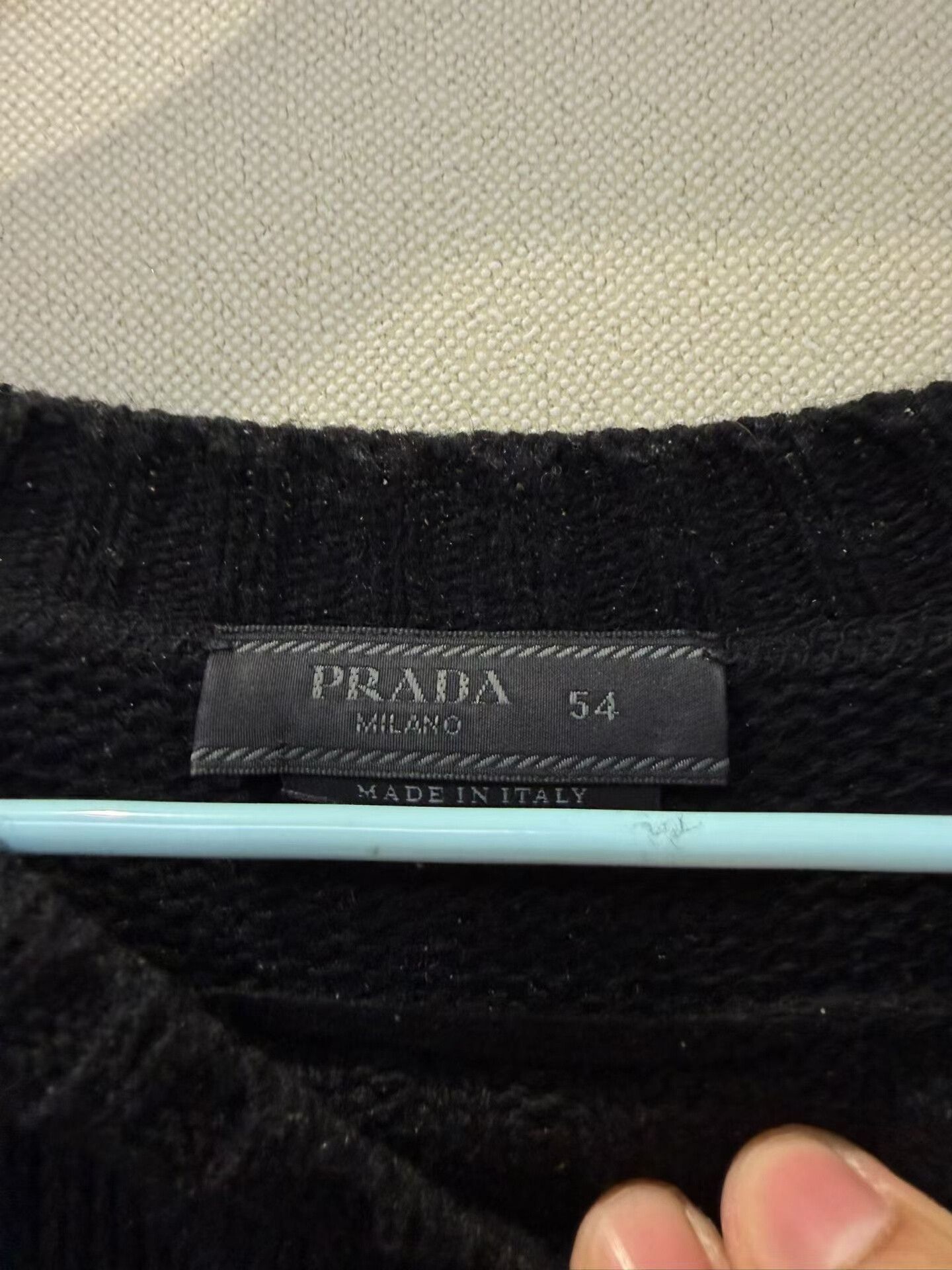 Prada PRADA New Black Logo Sweater Size US L / EU 52-54 / 3 - 4 Thumbnail