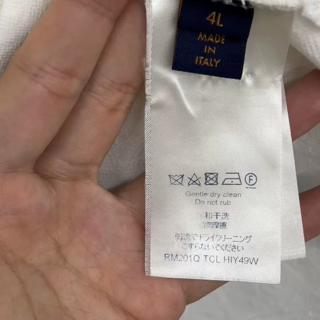 Louis Vuitton Louis Vuitton Full Logo Embroidered Short Sleeve Size US XL / EU 56 / 4 - 4 Thumbnail