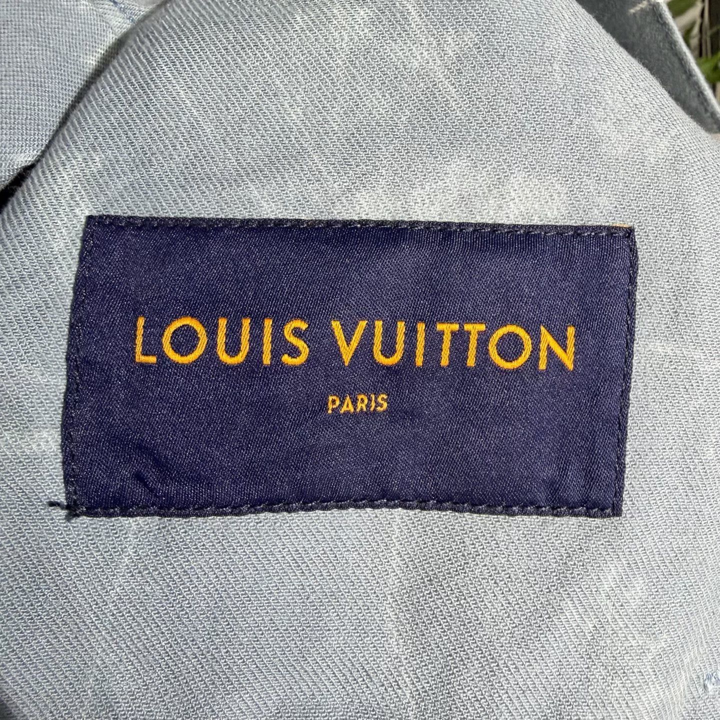 Louis Vuitton LV Blue Plant Print Cotton Jacket Size US L / EU 52-54 / 3 - 6 Thumbnail