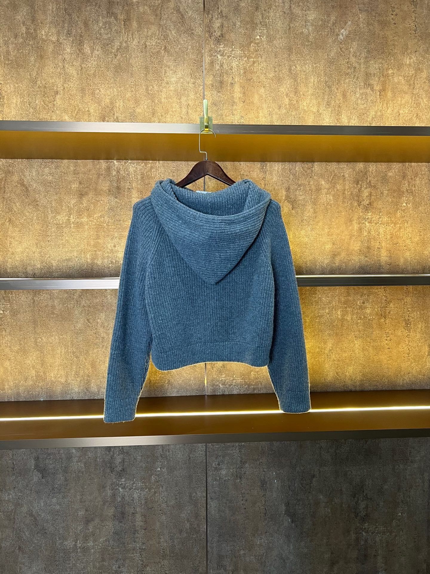 Celine Celine Gray Hooded Wool Sweatshirt Size XS / US 0-2 / IT 36-38 - 2 Thumbnail