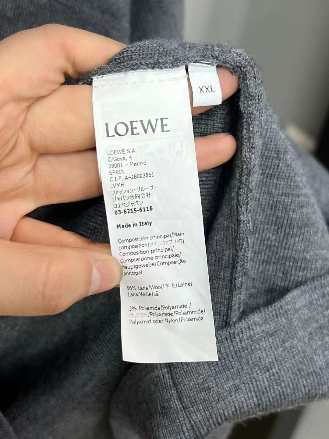 Loewe Loewe Wool Knit Sweater Size US XXL / EU 58 / 5 - 4 Thumbnail