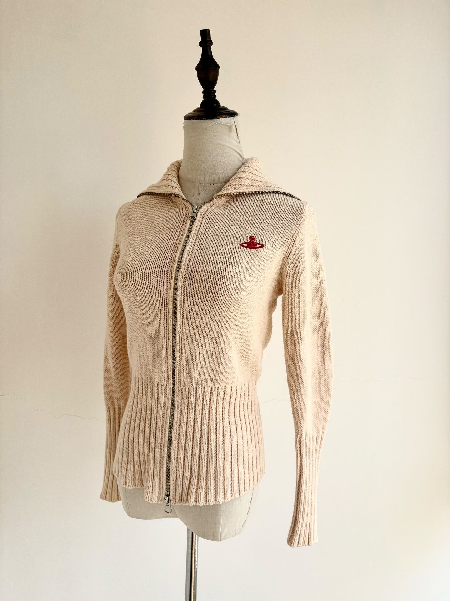 Vivienne Westwood Vivienne Westwood White Knit Cardigan Size M / US 6-8 / IT 42-44 - 2 Thumbnail