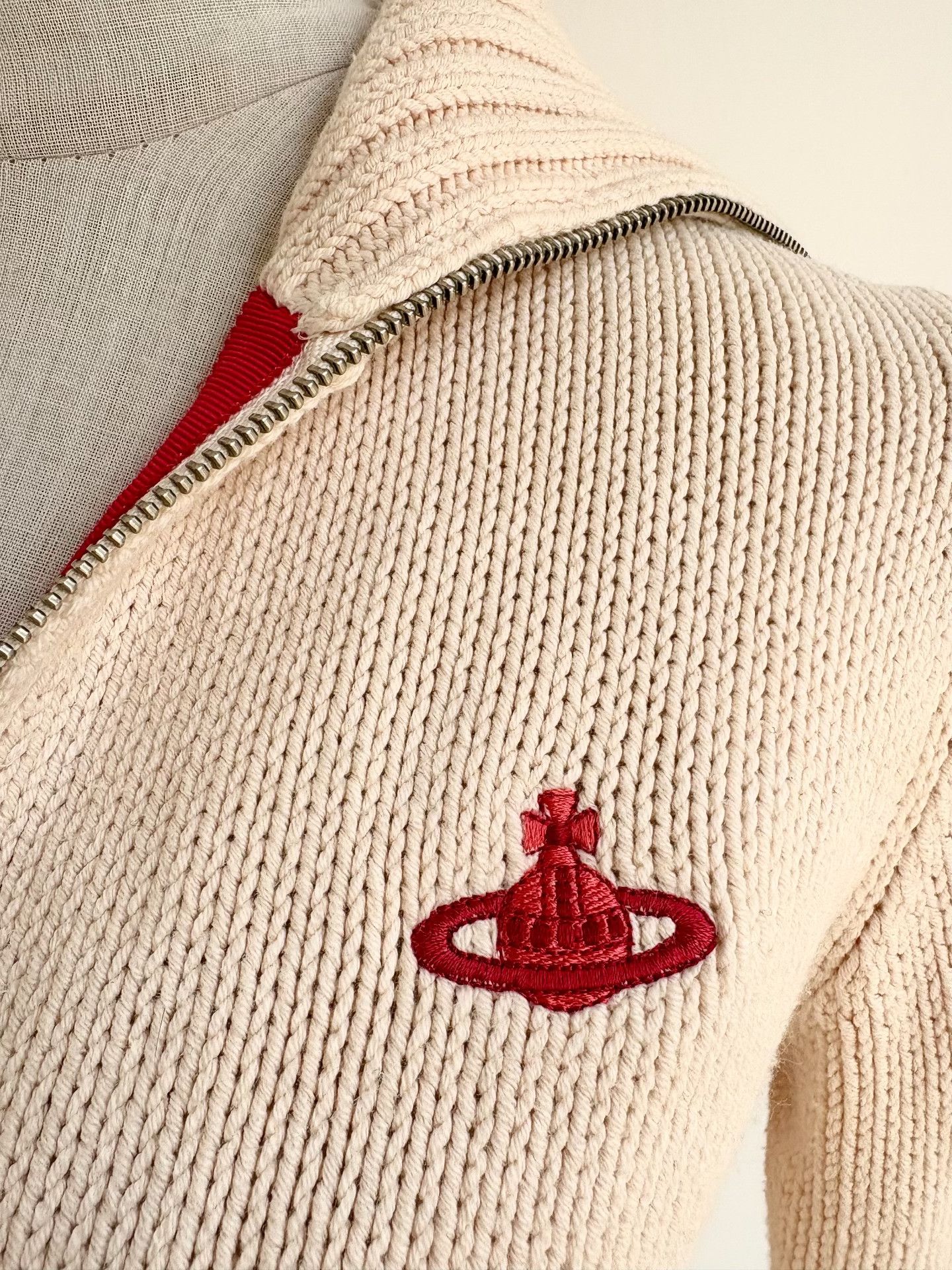 Vivienne Westwood Vivienne Westwood White Knit Cardigan Size M / US 6-8 / IT 42-44 - 3 Thumbnail