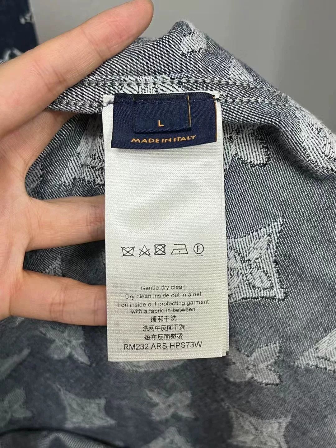 Louis Vuitton Louis Vuitton All-Over Print Denim Baseball Jacket Size US L / EU 52-54 / 3 - 4 Thumbnail