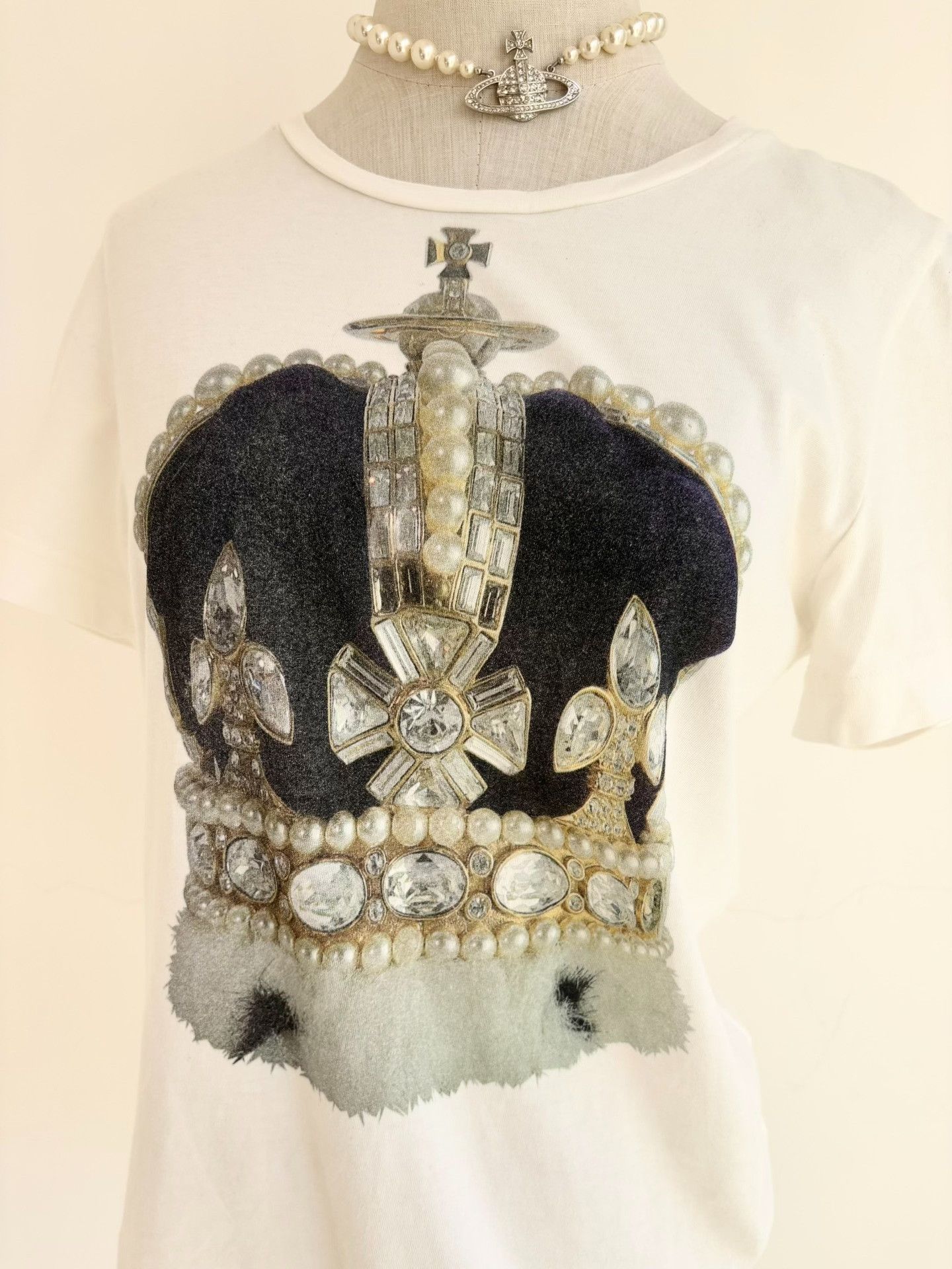Vivienne Westwood Vivienne Westwood Vintage Crown Print T-shirt Size S / US 4 / IT 40 - 2 Thumbnail