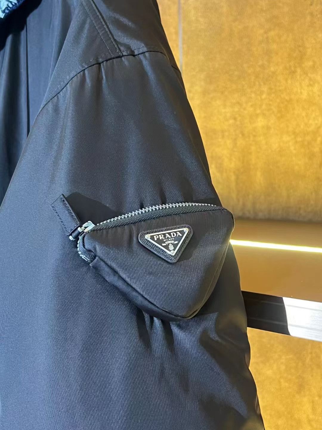 Prada Prada Wool Knit Triangle Logo Coat Size XS / US 0-2 / IT 36-38 - 4 Thumbnail