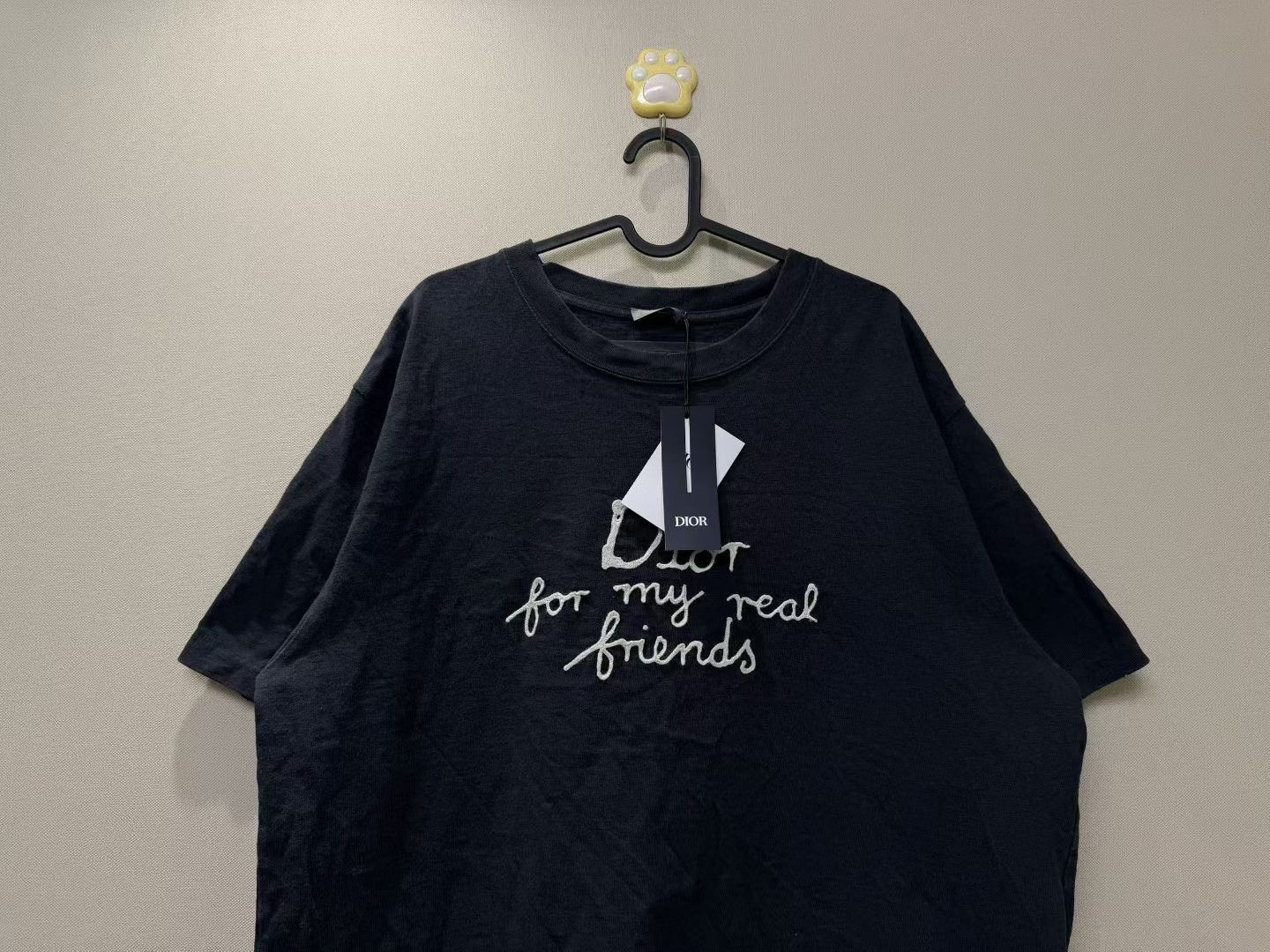 Dior DIOR New Dark Blue Embroidered Cursive Short-Sleeve Size US XXL / EU 58 / 5 - 2 Thumbnail