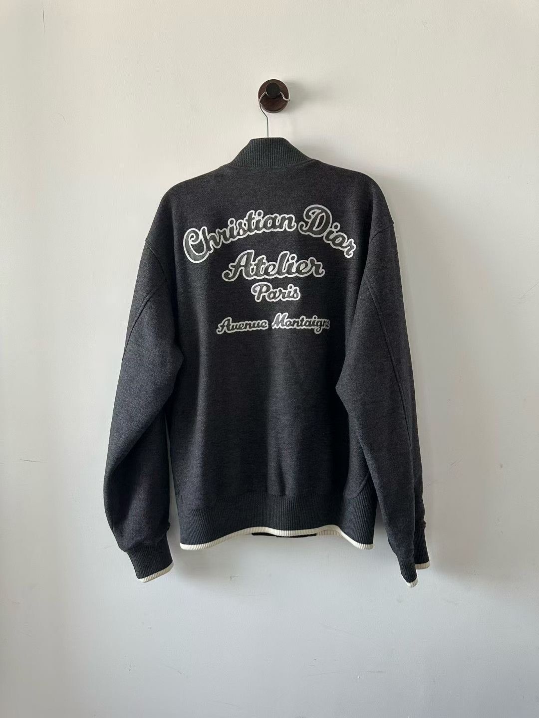 Dior Dior Wool Slogan Baseball Jacket Size US M / EU 48-50 / 2 - 2 Thumbnail