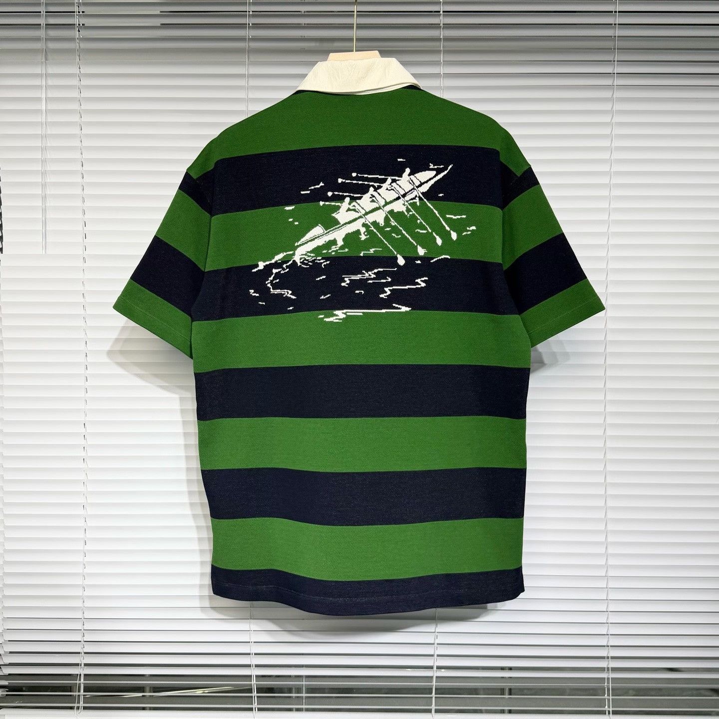 Louis Vuitton LV 2026 Striped Short-Sleeve Polo Shirt Size US L / EU 52-54 / 3 - 2 Thumbnail