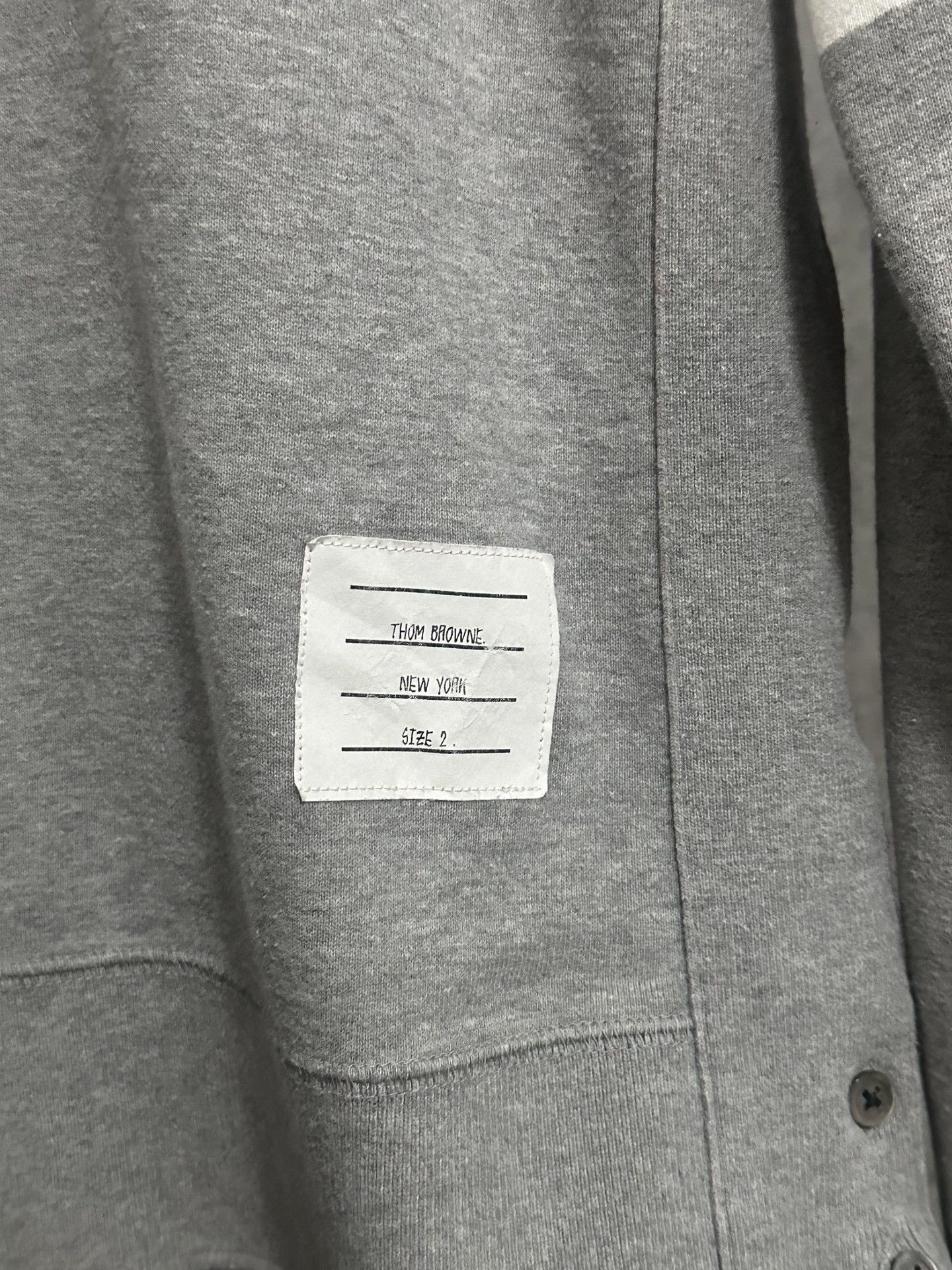 Thom Browne Thom Browne Classic Gray Four-Stripe Crewneck Size US M / EU 48-50 / 2 - 3 Thumbnail