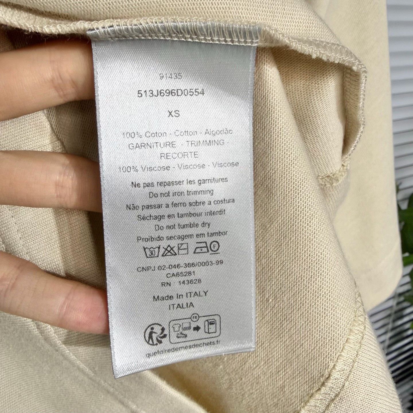 Dior DIOR SS25 Embroidered Logo XS T-Shirt Size US XS / EU 42 / 0 - 4 Thumbnail
