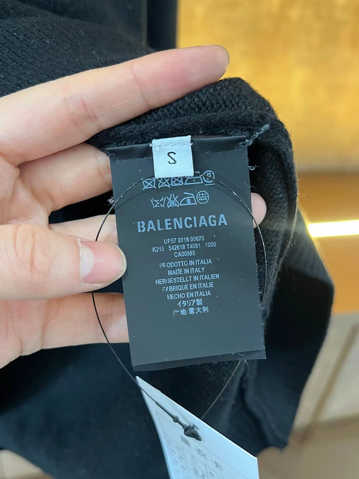 Balenciaga Balenciaga High-Neck Wheat Knit Sweater Size S / US 4 / IT 40 - 3 Thumbnail