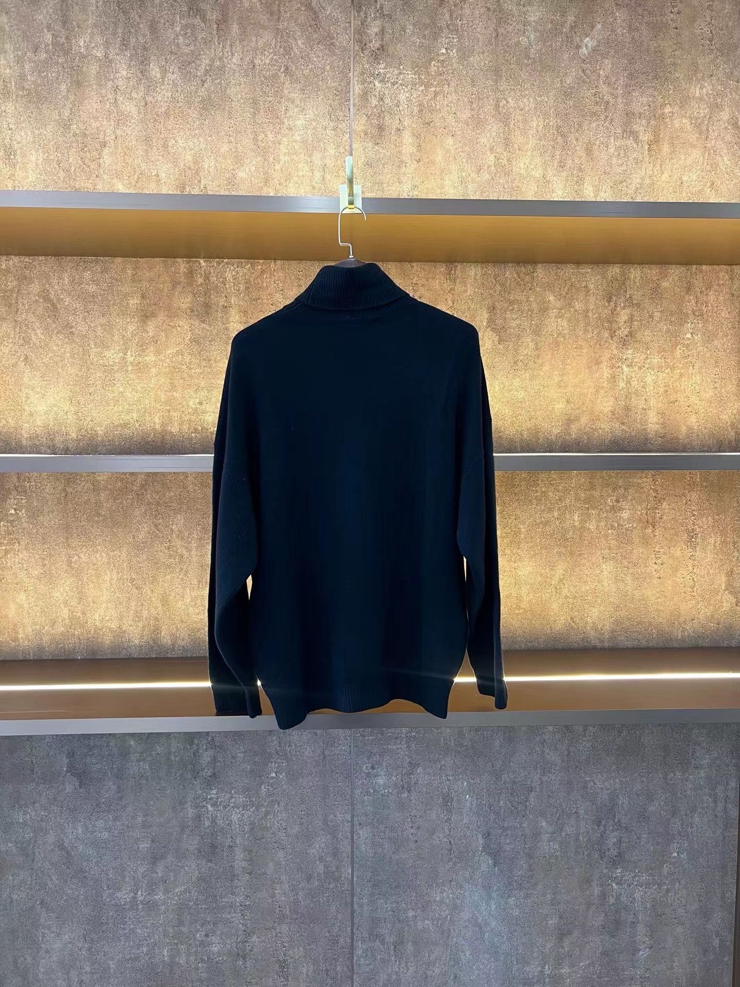 Balenciaga Balenciaga High-Neck Wheat Knit Sweater Size S / US 4 / IT 40 - 2 Thumbnail
