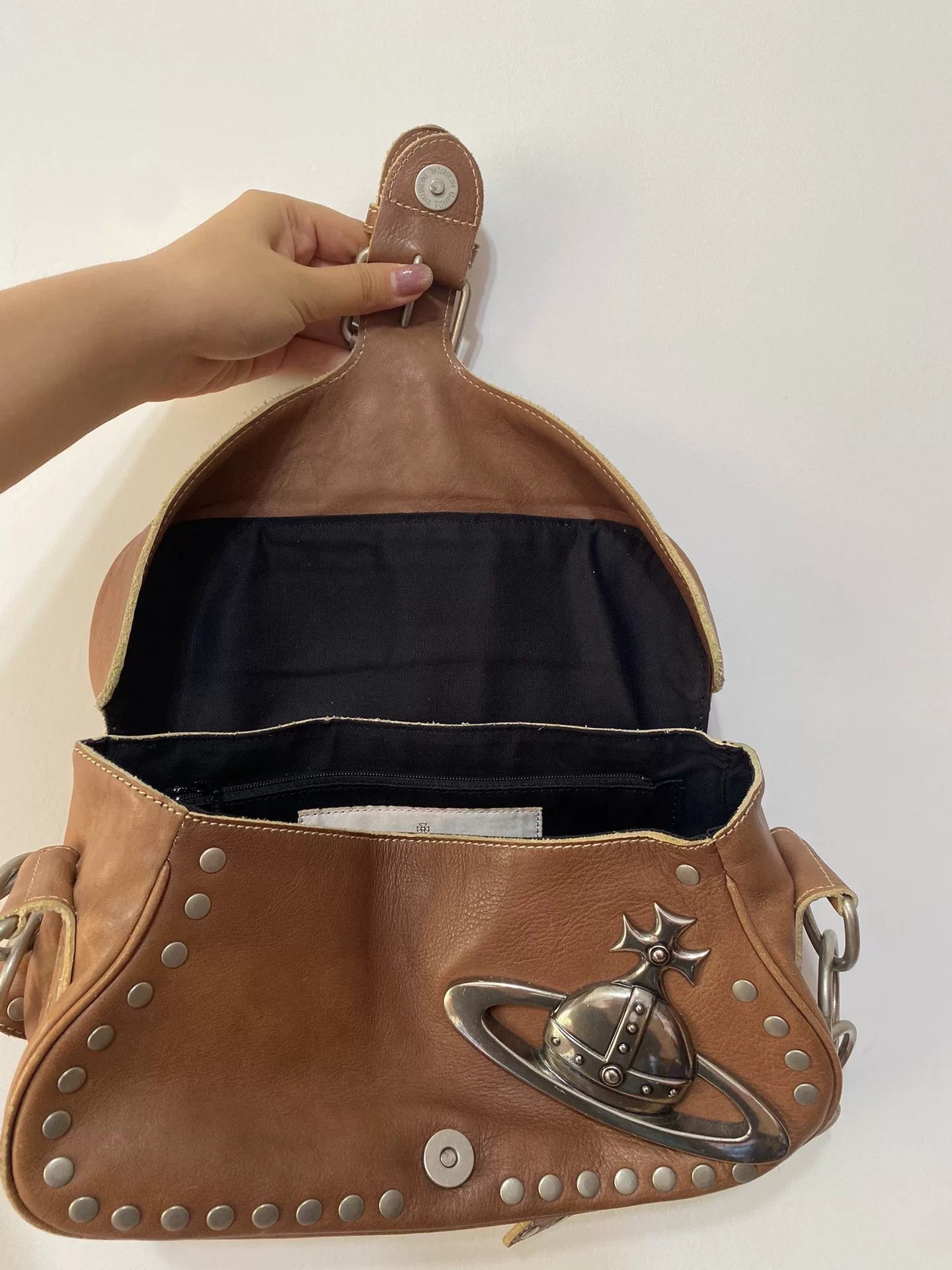 Vivienne Westwood Vivienne Westwood Saturn Leather Shoulder Bag Size ONE SIZE - 9 Thumbnail