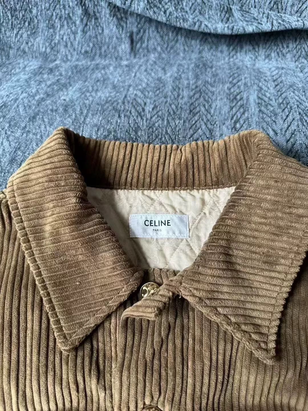 Celine Celine Corduroy Gold Button Coat Size US L / EU 52-54 / 3 - 3 Thumbnail