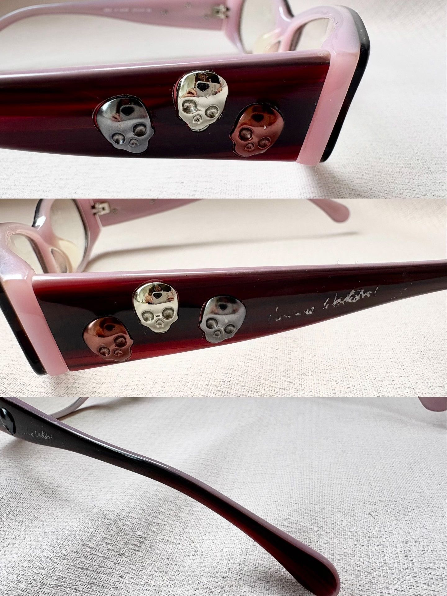 Vivienne Westwood Vivienne Westwood Pink Skull Glasses Frame Size ONE SIZE - 5 Thumbnail