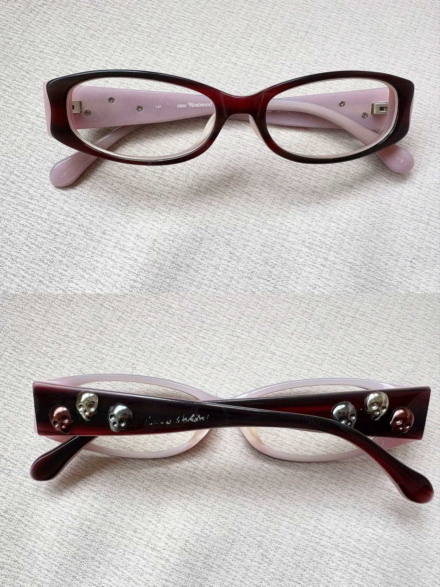 Vivienne Westwood Vivienne Westwood Pink Skull Glasses Frame Size ONE SIZE - 7 Thumbnail