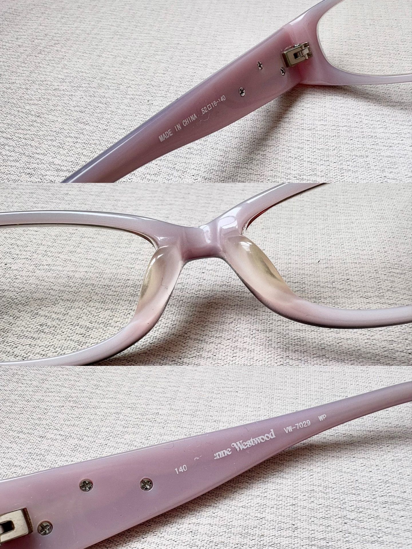 Vivienne Westwood Vivienne Westwood Pink Skull Glasses Frame Size ONE SIZE - 4 Thumbnail