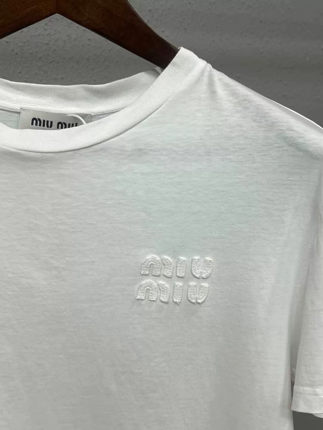 Miu Miu Miumiu 3D Logo Short Sleeve Size M / US 6-8 / IT 42-44 - 3 Thumbnail