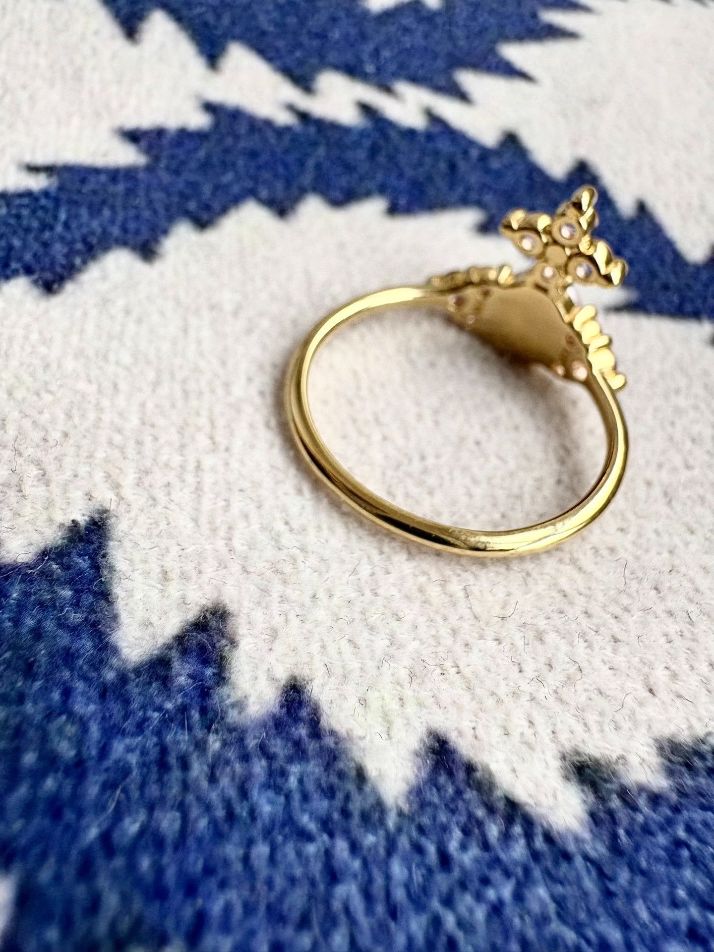 Vivienne Westwood Vivienne Westwood Feodora Gold Saturn Ring Size ONE SIZE - 2 Thumbnail